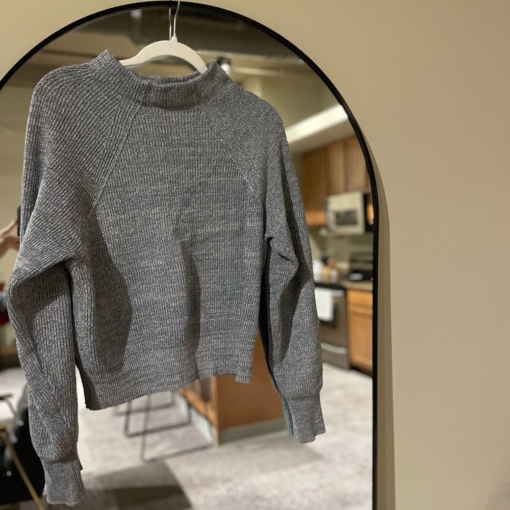 Free People Steel Grey Crewneck Sweater